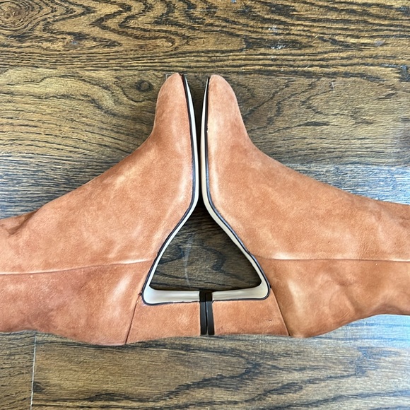 Elise Camel Suede Booties Size 36 (6) - Picture 5 of 7